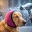 Capuchon antibruit pour chien, rose vif-131216322