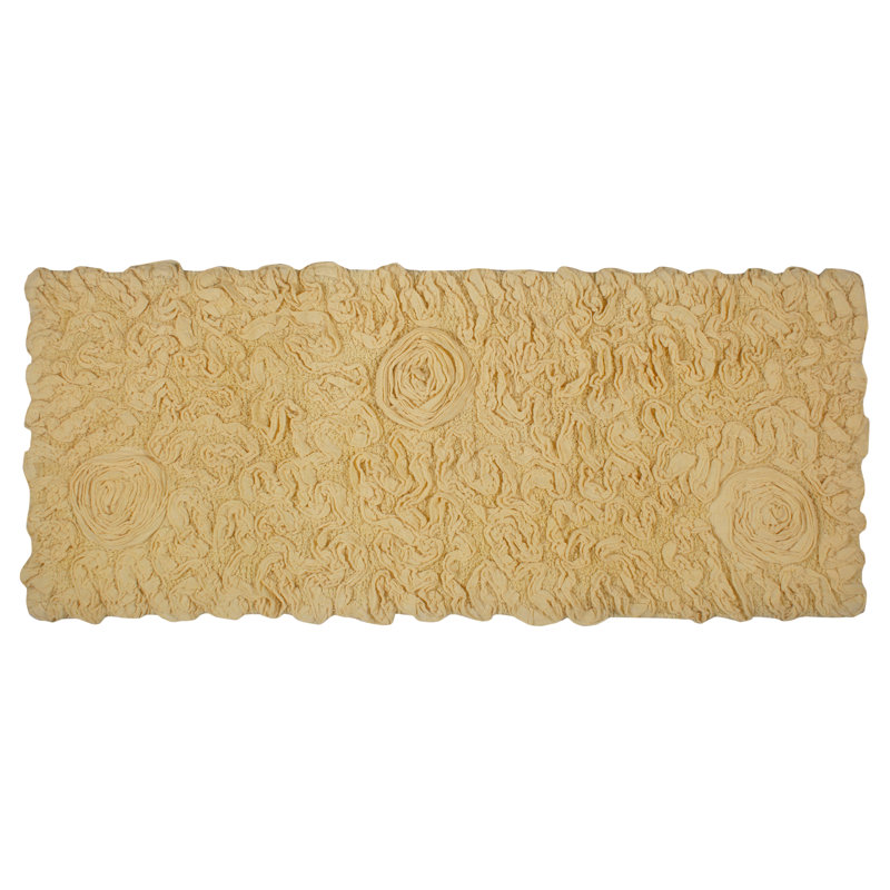 Tapis pour salle de bain Schoenberger, Jaune, L 54 po x l 21 po