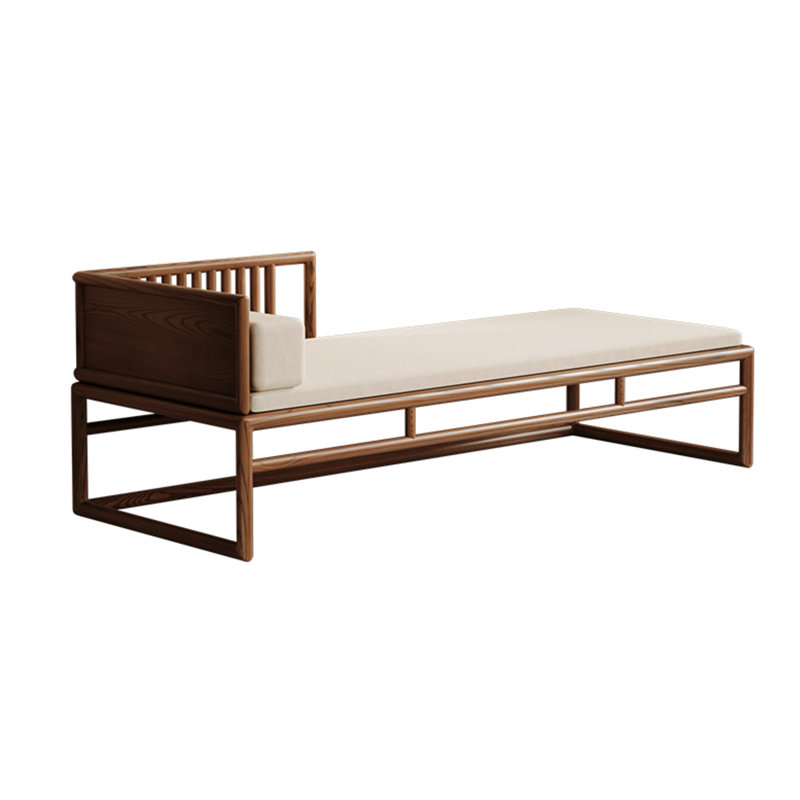 Chaise longue rembourrée Nivaeh, Chaise longue à accoudoir gauche