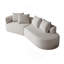 Canapé modulaire rembourré en chenille avec coussins Cniyah-114734570-114734571