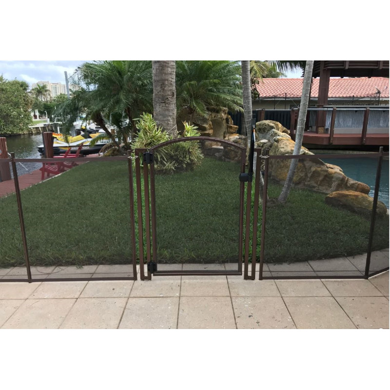 Barrière en vinyle à plateau large diy arche, Brun, H 60 po x l 30 po x P 3 po