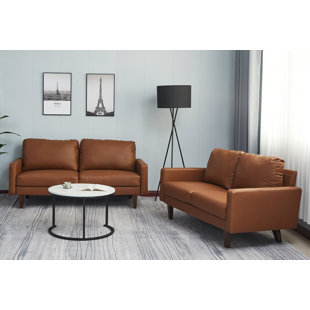 2 - Piece Faux Leather Living Room Set