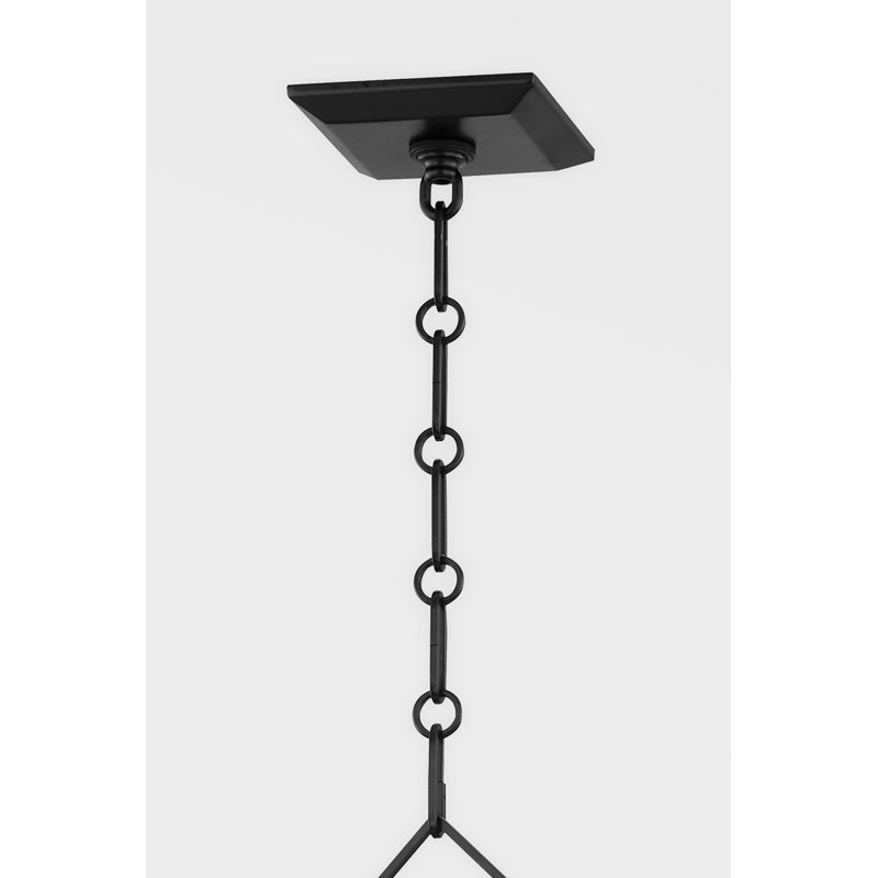 Haines 4 - Light Chandelier, White Plaster, 21.5" H x 16.5" W x 16.5" D