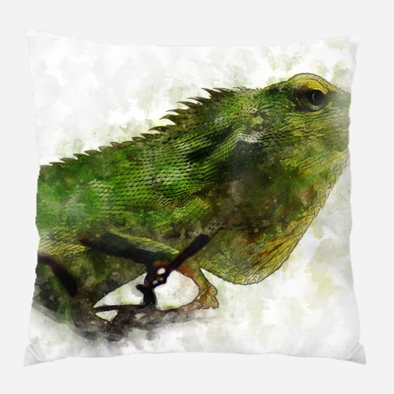 Coussin en jeté chameleon Briaca, Microsuède, Intérieur
