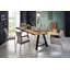Huckleberry Solid Wood Top Metal Base Dining Table-665143974-665143972