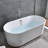 55" x 28" Freestanding Soaking Bathtub Acrylic