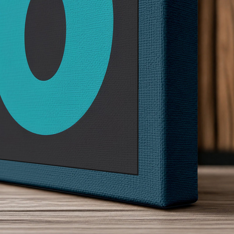 Print, 24x16 - 61.0 x 40.6 cm, Teal Border