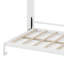 Grand lit escamotable avec rangement réglable, cadre de lit mural avec 4 compartiments, 1 grand tiroir, lit plateforme pliable-1925019226