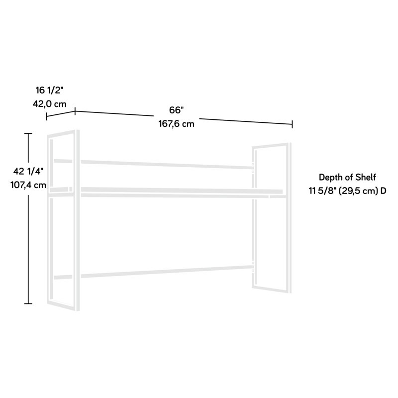 En brun, tablette ouverte pour le rangement de livres et de classeurs, fabrication de panneaux légers, bords d'impact, ancrage mural, structure thermolaquée