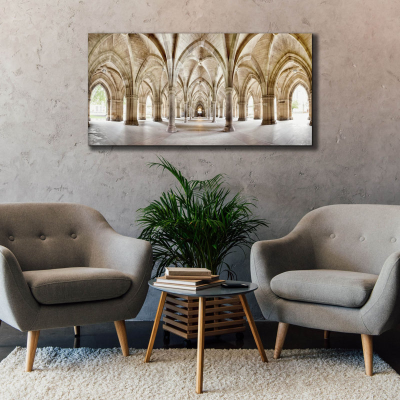 «Glasgow Cloister» par Epic Portfolio, art mural sur toile, H 30 po x l 60 po x P 1,5 po