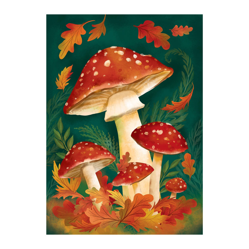Drapeau de maison Fungi For Fall