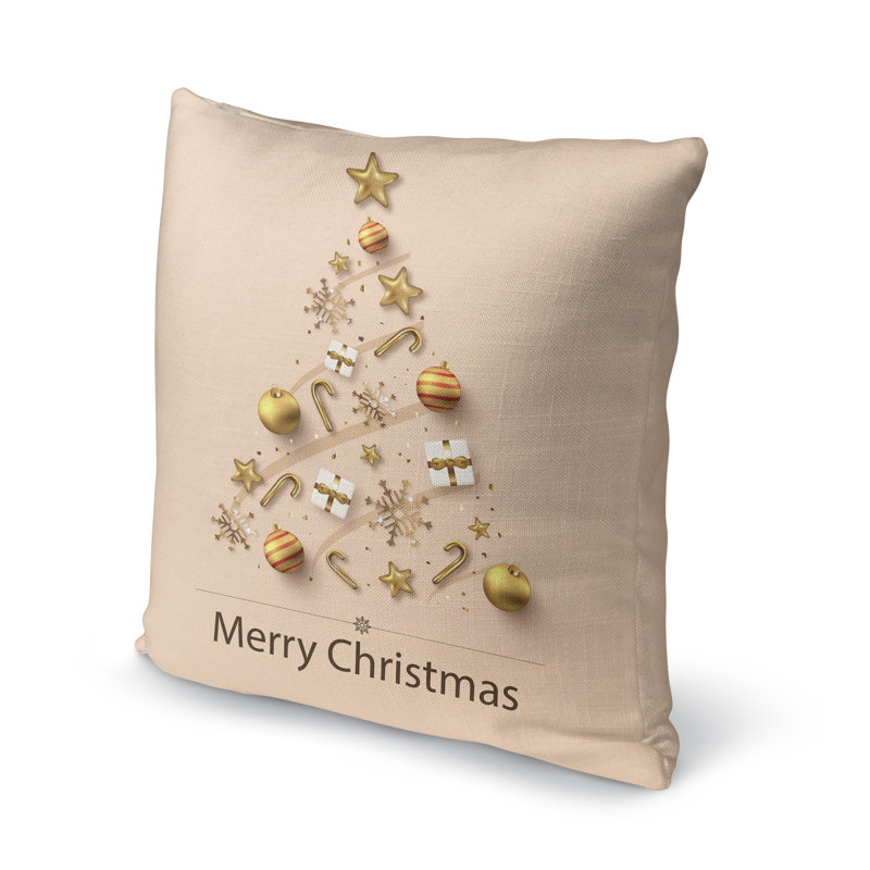 Joy Outdoor Throw Pillow, 18" x 18"