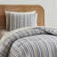 Ensemble d'édredon à lit rayé 5 pièces avec draps et taie d'oreiller Nestl-128727135-128727136