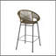 Tabouret de bar d'extérieur vert Ferrara, ensemble de 2