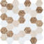 Channing 2 in. Hexagon Honeycomb Mosaic Tile-50210695