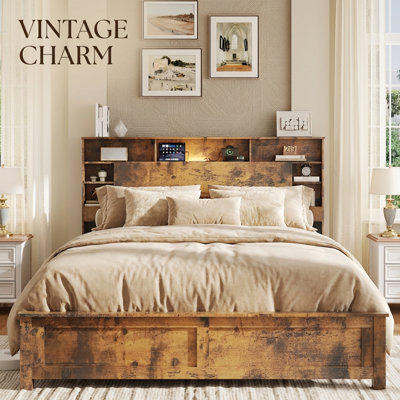 Wood Queen Bed Frame