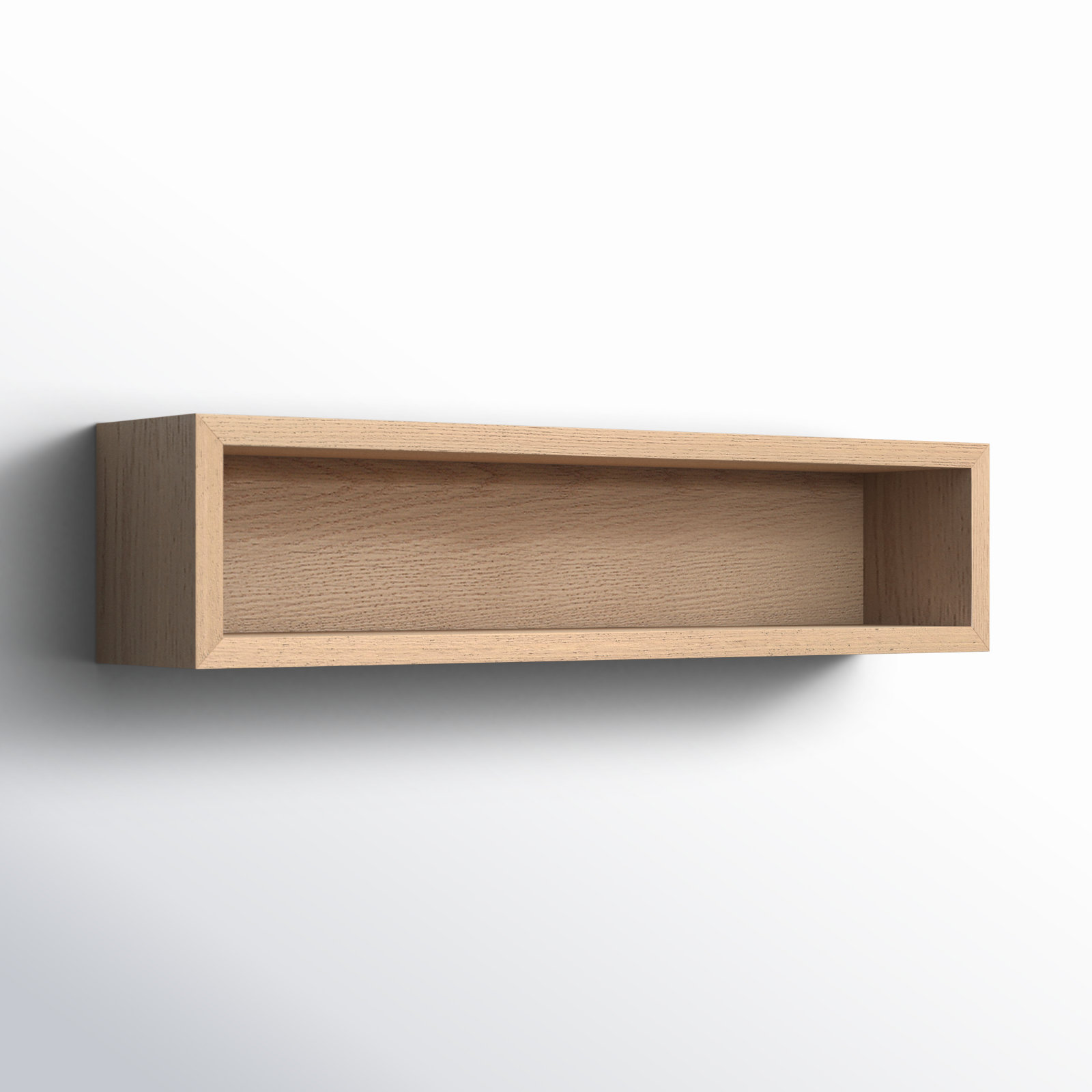 Wall Mounted Bathroom Shelves, Whitewash Oak