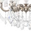 La Scala 6 Light 23in x 25in Chandelier in Parchment Gold with Clear Radiance Crystals-201696806-201696807