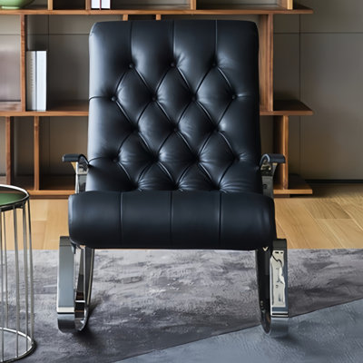 Chaise berçante moderne rembourrée
