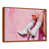 Toile avec cadre flottant brun