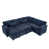 Chenille bleu foncé