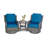 Wicker Patio Furniture Set - 3 Piece Rattan Outdoor Sectional Conversation Sets 2 Piece Wicker Hang Gliding  Chairs And 1 Side Table, Chair