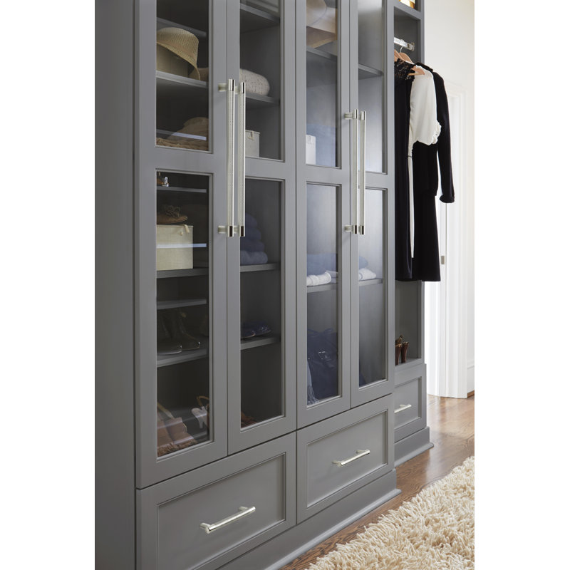 Polished Nickel Steel Cabinet Pull with Mounting Hardware