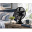 Ventilateur de table oscillant rétro Optimus 12 pouces - Finition bronze huilé, moteur silencieux, débit d'air réglable