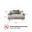 Isaiyah 41.3" Oversized Cotton-Linen Armchair, Modern Deep-Seated Lounge Chair with Houndstooth Pillow (5-Min Assembly)