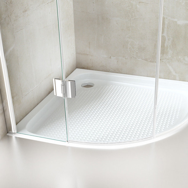  Quadrant Shower Enclosure, Double Hinged Door, 8mm Safety Glass (900 x 900mm)