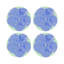 Sous-verres ronds en cuir Hibiscus-119015038