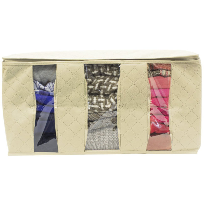 3 Sectional Foldable Fabric Storage General Organizer