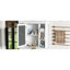 Rangement mural de luxe pour salle de bain de 35,51 po x 7 po 28,46 po blanc, polyvalent de haute qualité, tablettes réglables, charnières à fermeture douce, tablette à hauteur, poignée en métal argenté, armoire à miroir moderne,