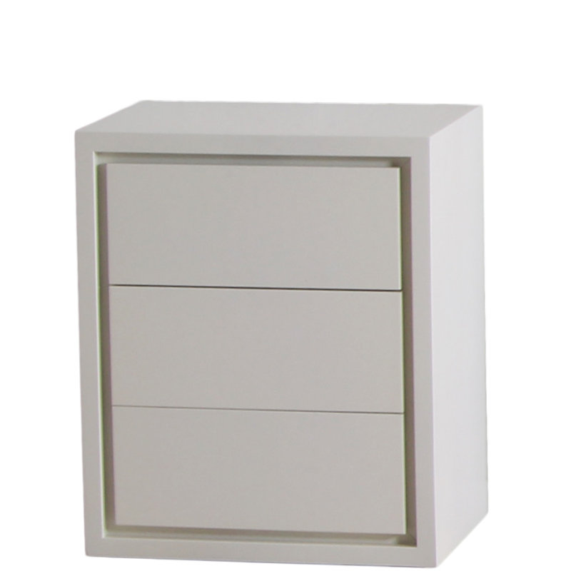 Iceland 45cm W Solid + Manufactured Wood Bedside Table