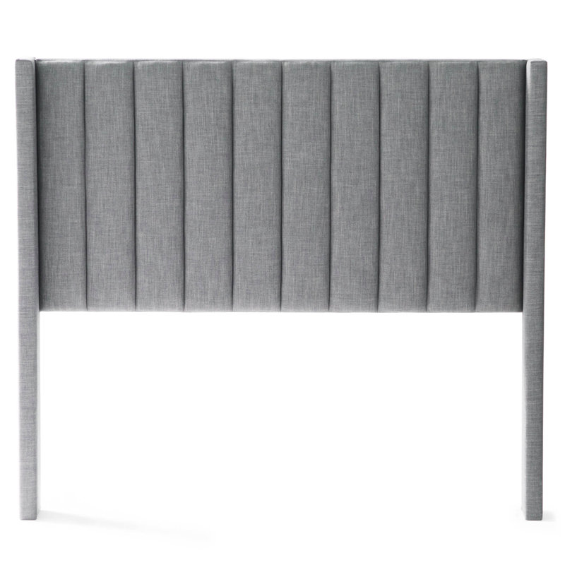 Tête de lit tapissier Wingback, Reine, Gris pâle