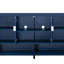 Buffet de rangement en panneau de fibres à densité moyenne avec 4 portes, buffet multifonctionnel avec tablette ouverte et 2 tablettes réglables, armoire moderne avec crochets doubles, bleu marine-251408470