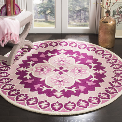 Miu Hand Tufted Wool Floral Rug