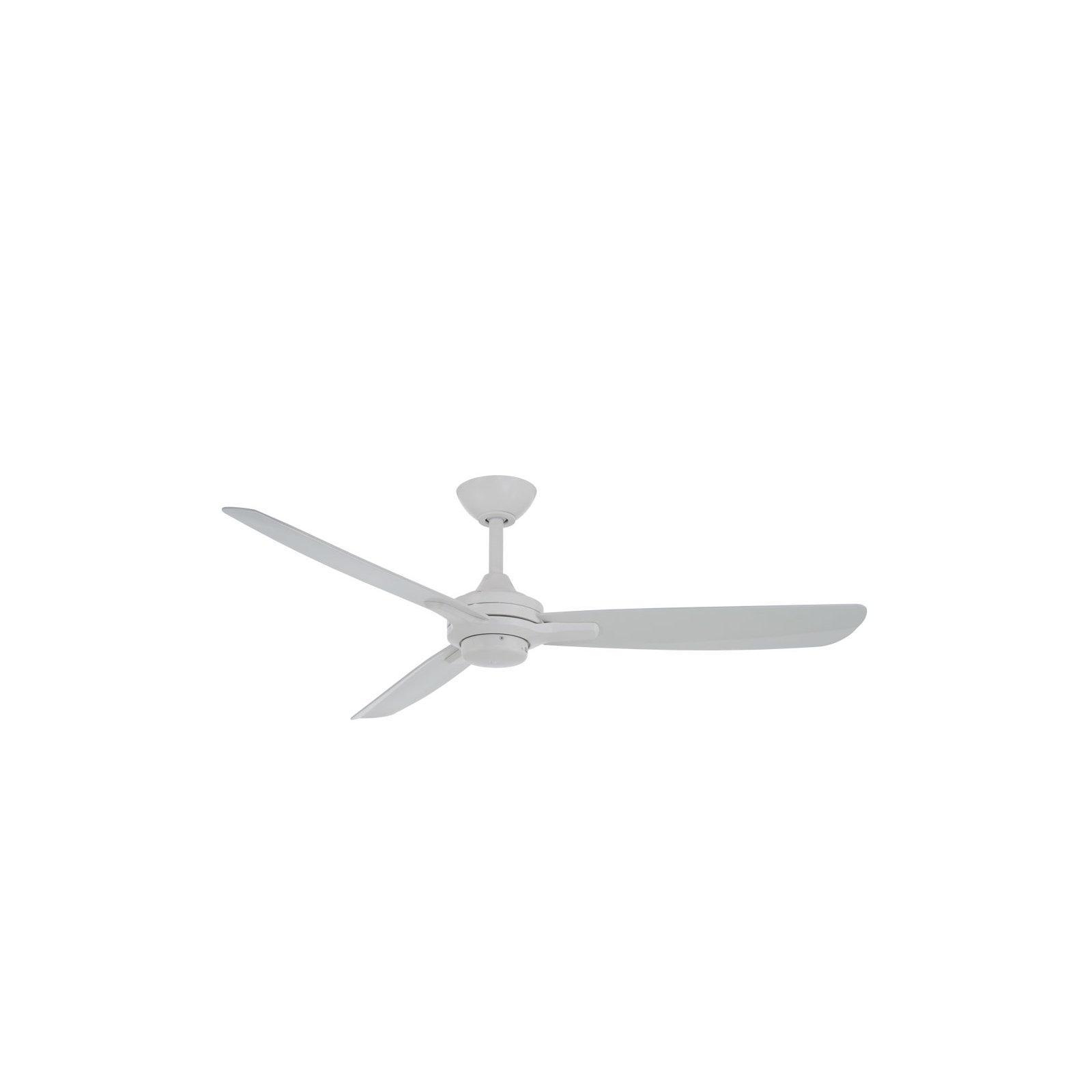 52" Rudolph 3-Blade Propeller Ceiling Fan with Wall Control, Flat White