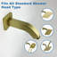 Bras de douche avec bras de douche mural carré en acier inoxydable 304 pour pomme de douche fixe-128722868