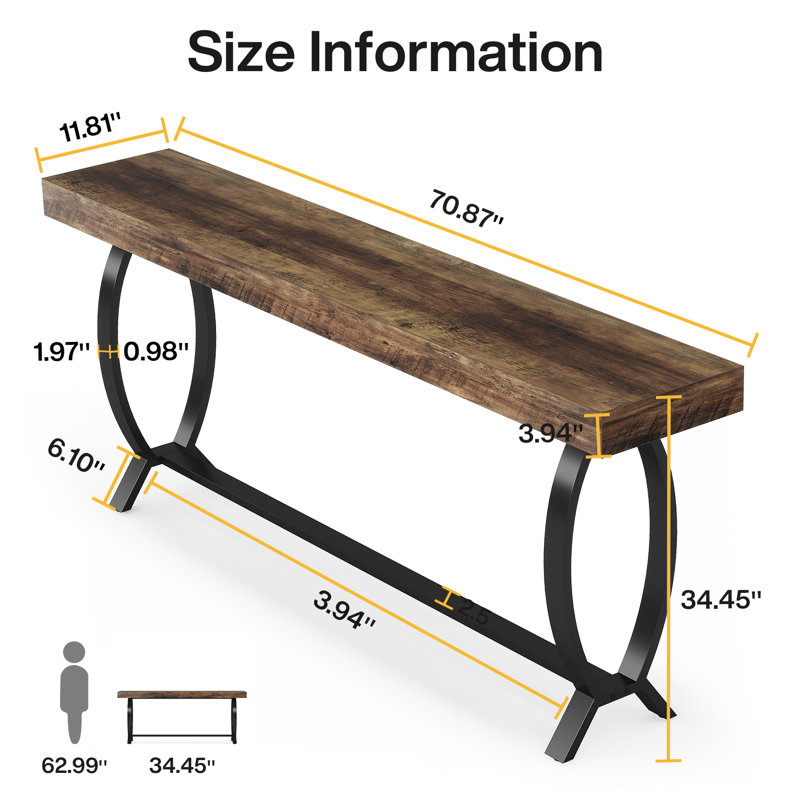 Hanfei 70.9'' Console Table