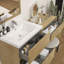 Meuble-lavabo mural 54 po avec évier en acrylique renforcé Aliki-1426812734