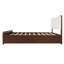 Structure de lit Pavelle de style Mid-Century moderne avec tête et pied de lit tapissier, aucun sommier nécessaire-129390888-129390887