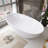 71'' x 35'' Freestanding Soaking Solid Surface Bathtub