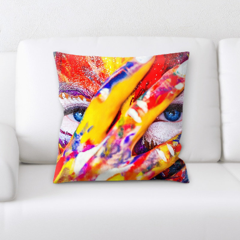 Coussin décoratif paint