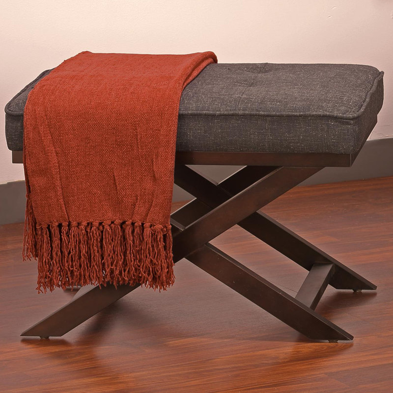 Allson Upholstered Ottoman, Charcoal