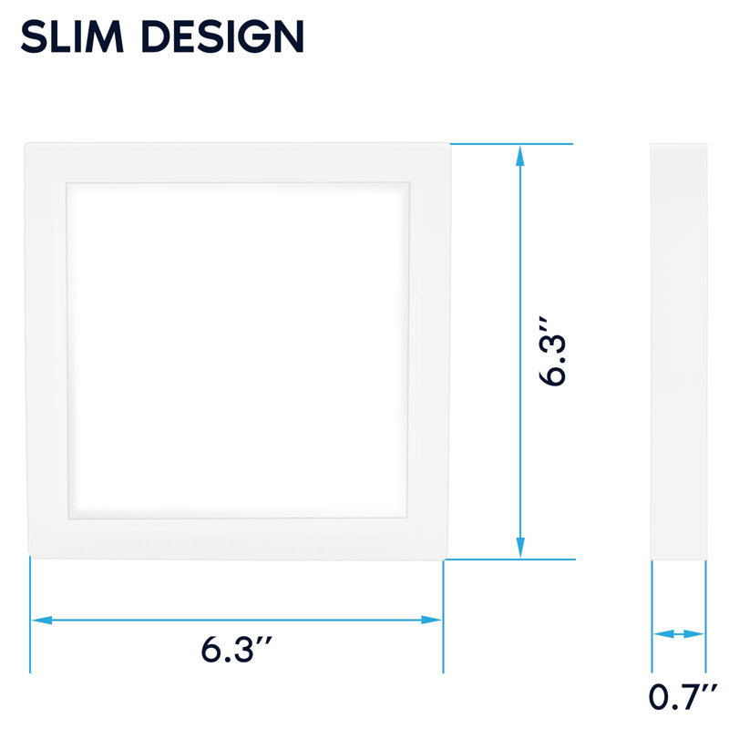 LED Flush Mount, White