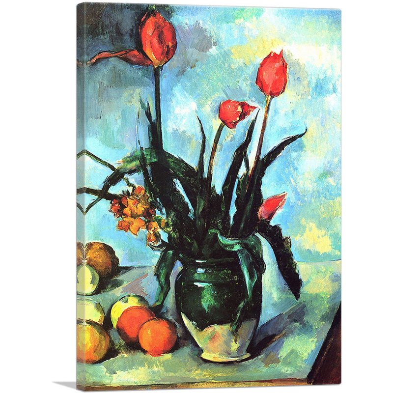 Tulipes dans un vase - 1892, H 26 po x l 18 po x P 1,5 po