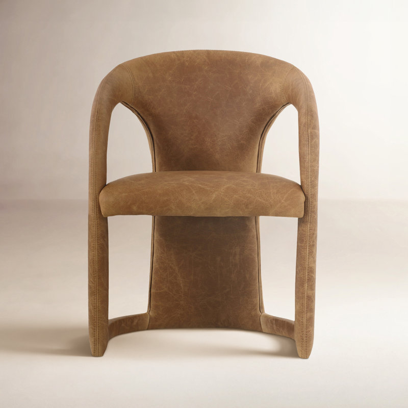Archie Upholstered Arm Chair, Tan