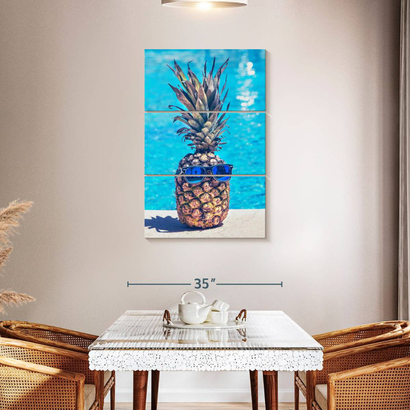 Yarlin Cool Pineapple, 45" H x 28" W
