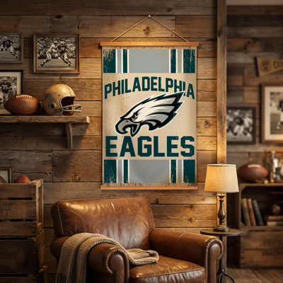 Philadelphia Eagles 24in x 36in Canvas Wall Tapestry & Hanger